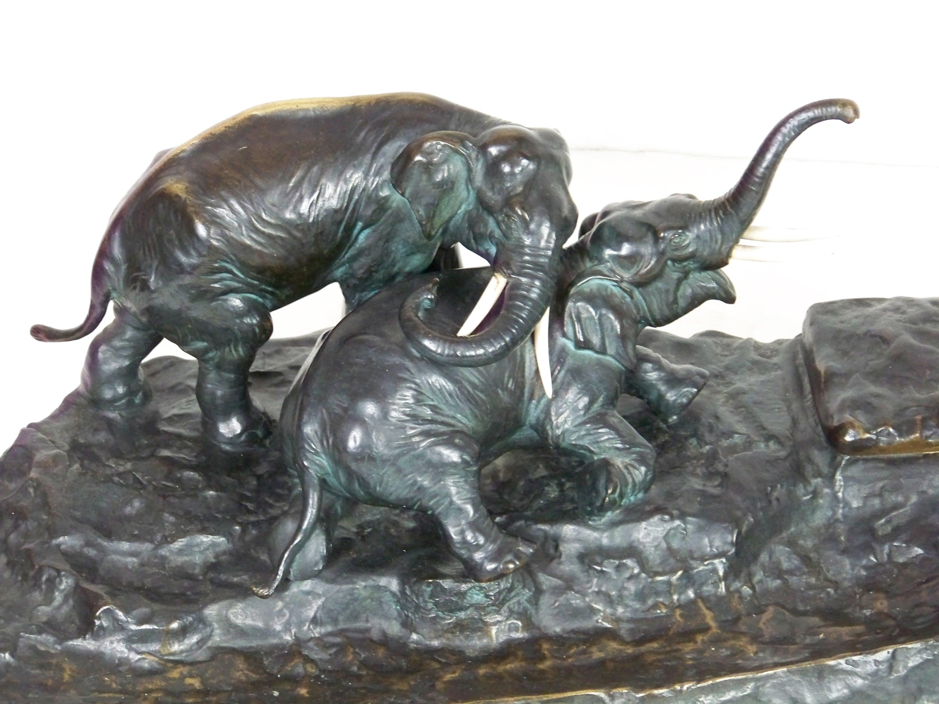 Bronze Desk Set by Edmund Csadek, Vienna, circa 1900 2