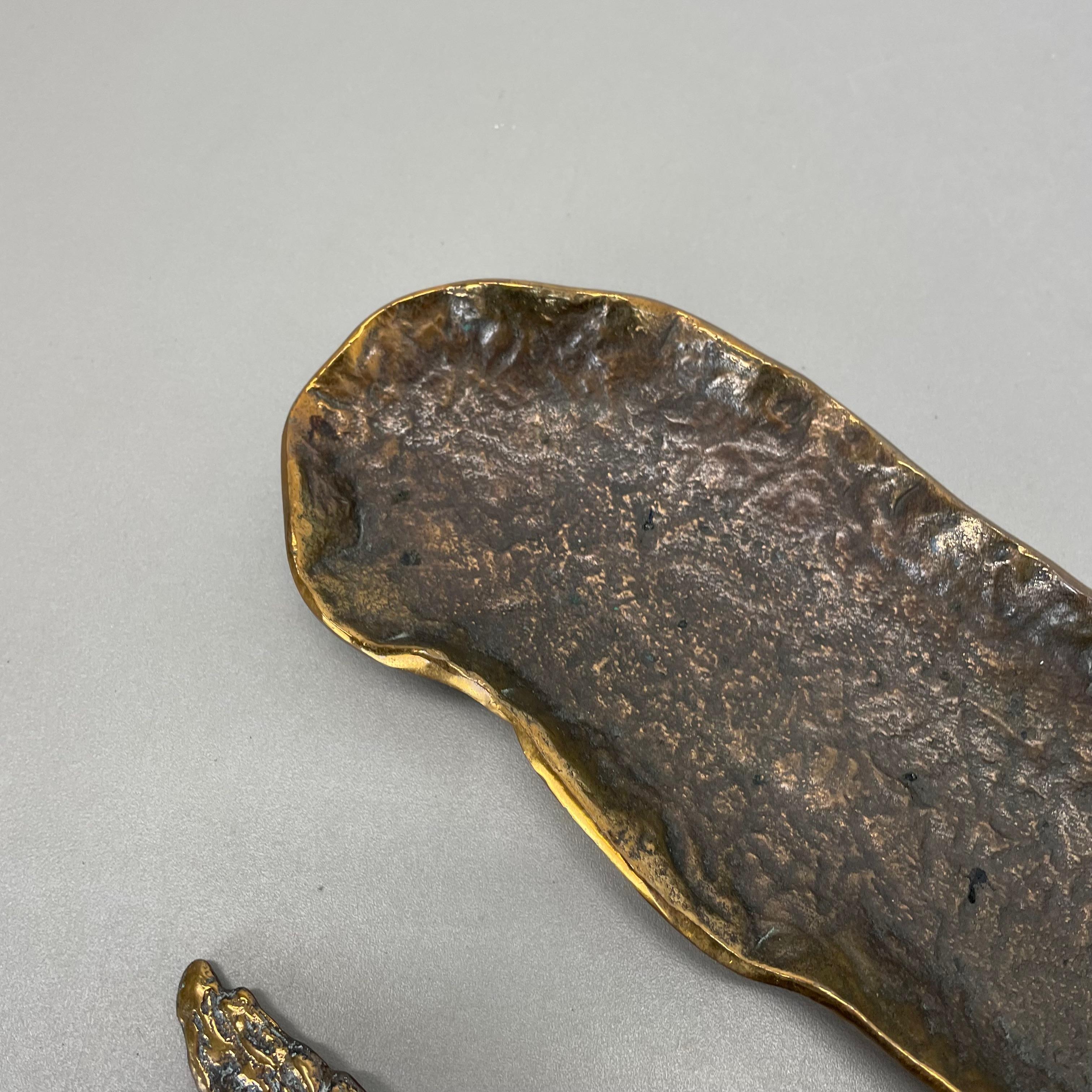 Bronzeschreibtisch Muschelplatte und Brieföffner Auböck Hagenauer Ära, Deutschland, 1970er Jahre im Angebot 3