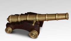 Bronze Desk Top Model of a Signal Cannon