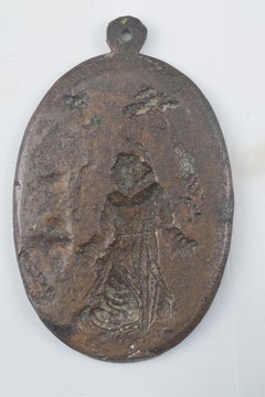Bronze devotional plaque, St Francis of Assisi receiving the Stigmata. 17th c.