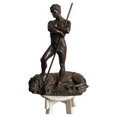 Bronze D'Henry FUGERE "Bellica Virtus" époque 19 ème siècle