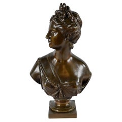 Bronze sculpture “Diane Chasseresse”, after Houdon – Late 19th century