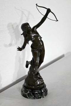 Sculpture en bronze  Diane la chasseresse, signé J. Garnier - 19e