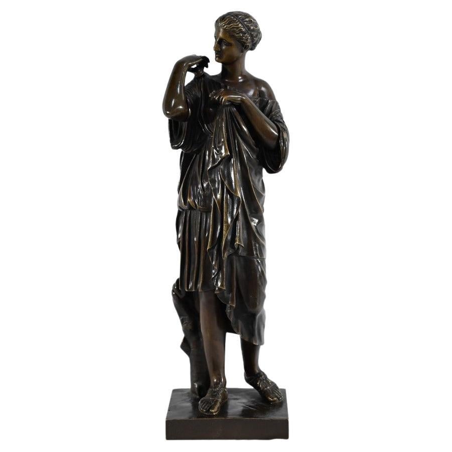 Bronze sculpture “Diana of Gabies”, after Praxiteles – 19th century