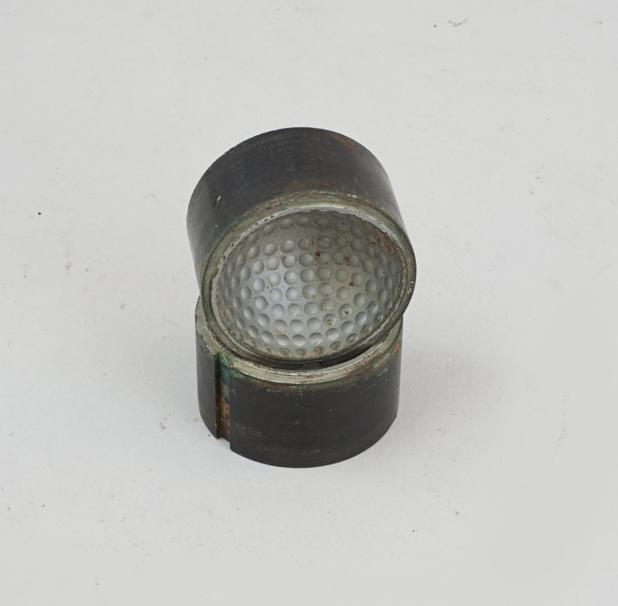 Mid-20th Century Bronze, Dimple Pattern Golf Ball Mould For Sale