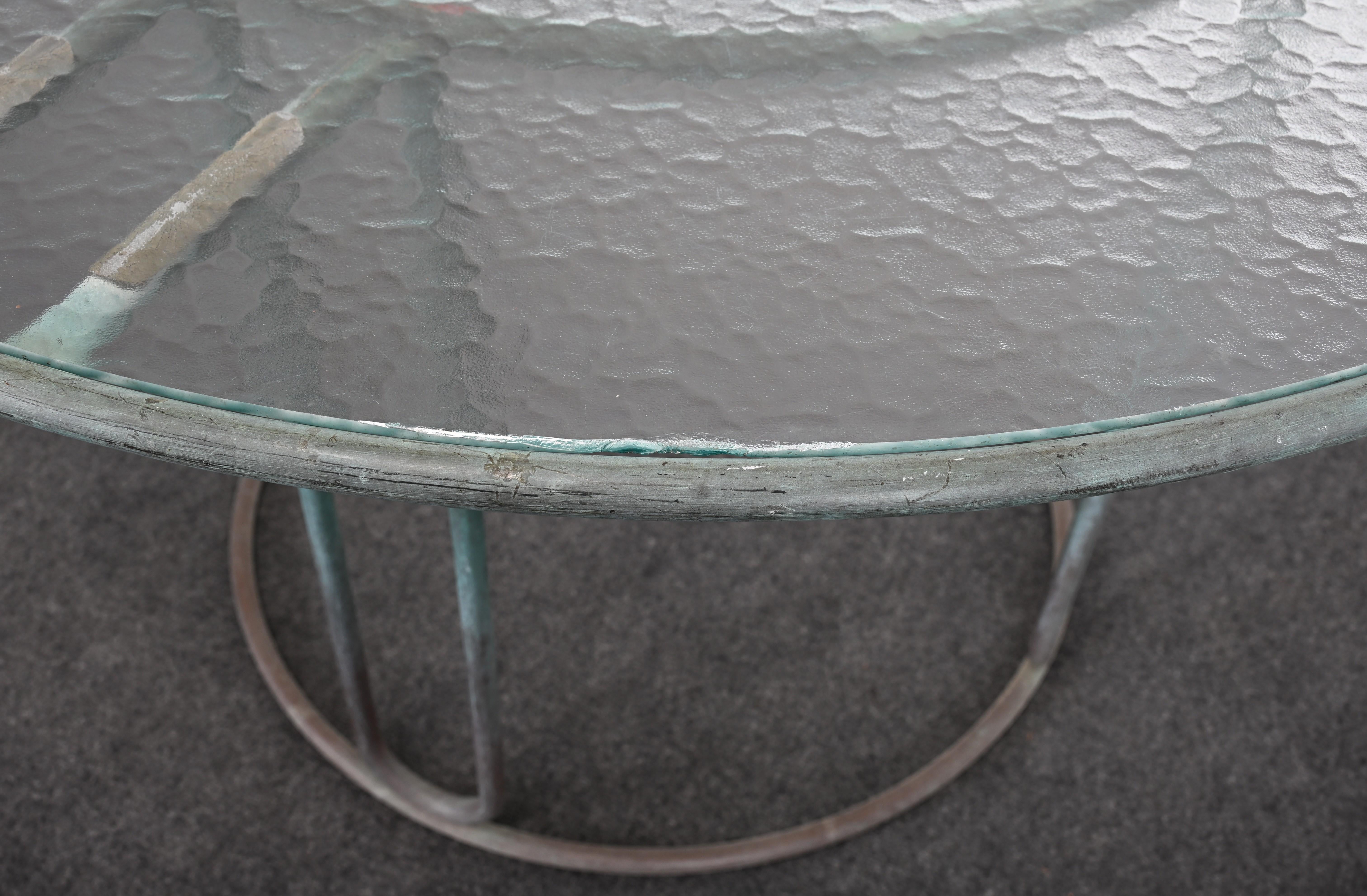 Tavolo da pranzo in bronzo Model C-2700 di Walter Lamb, anni '50 in vendita 7