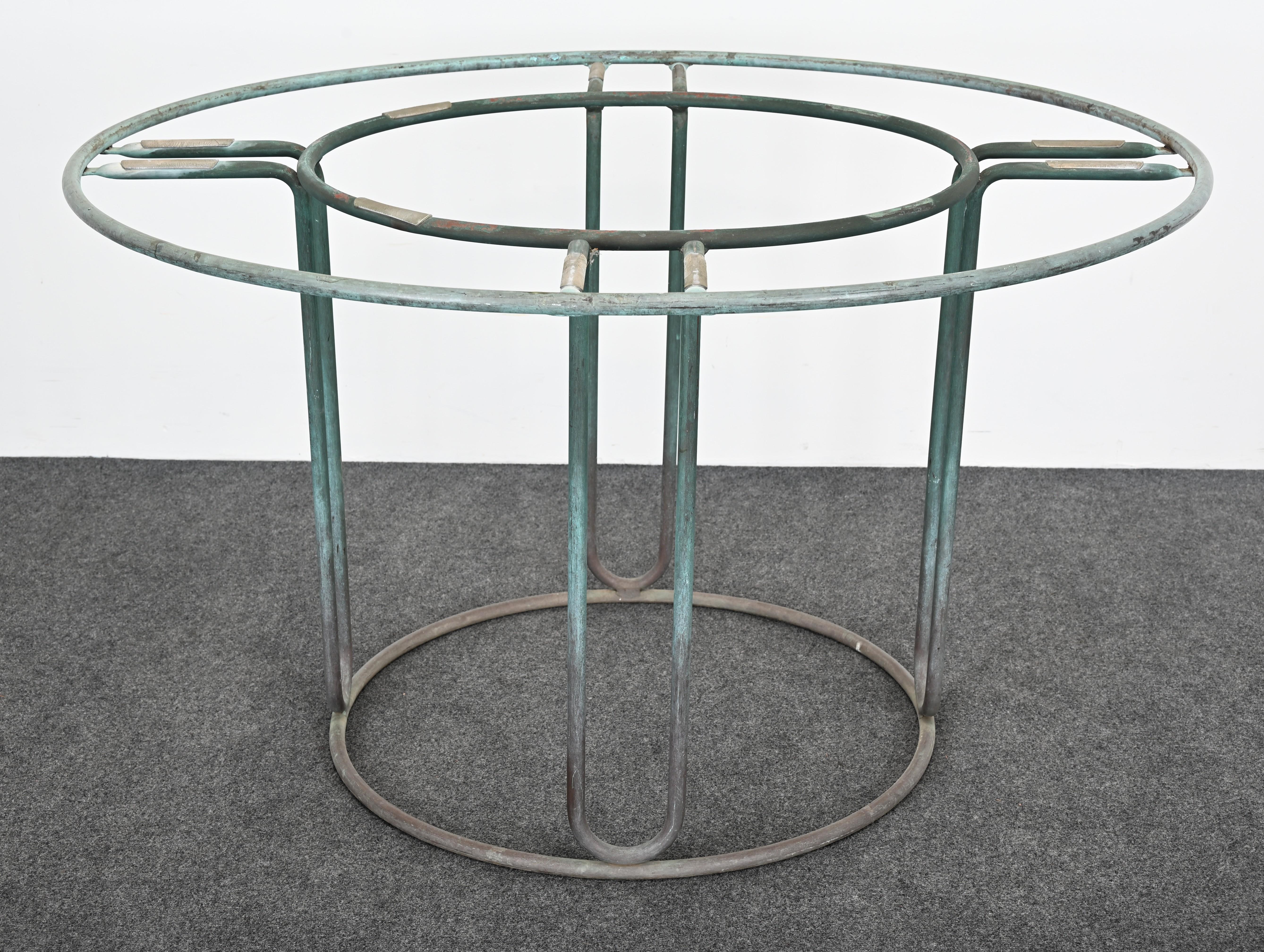 Tavolo da pranzo in bronzo Model C-2700 di Walter Lamb, anni '50 in vendita 8