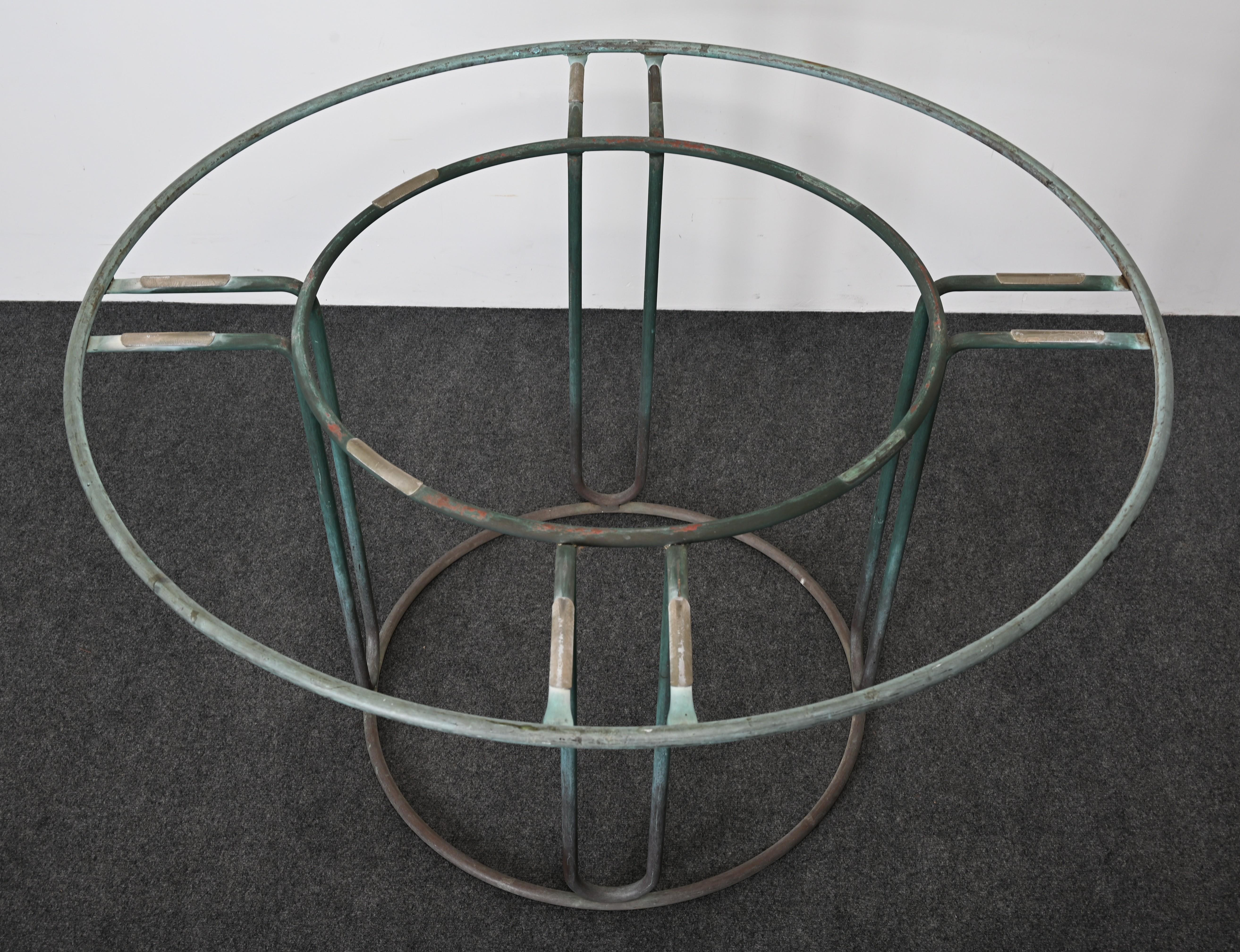 Tavolo da pranzo in bronzo Model C-2700 di Walter Lamb, anni '50 in vendita 10