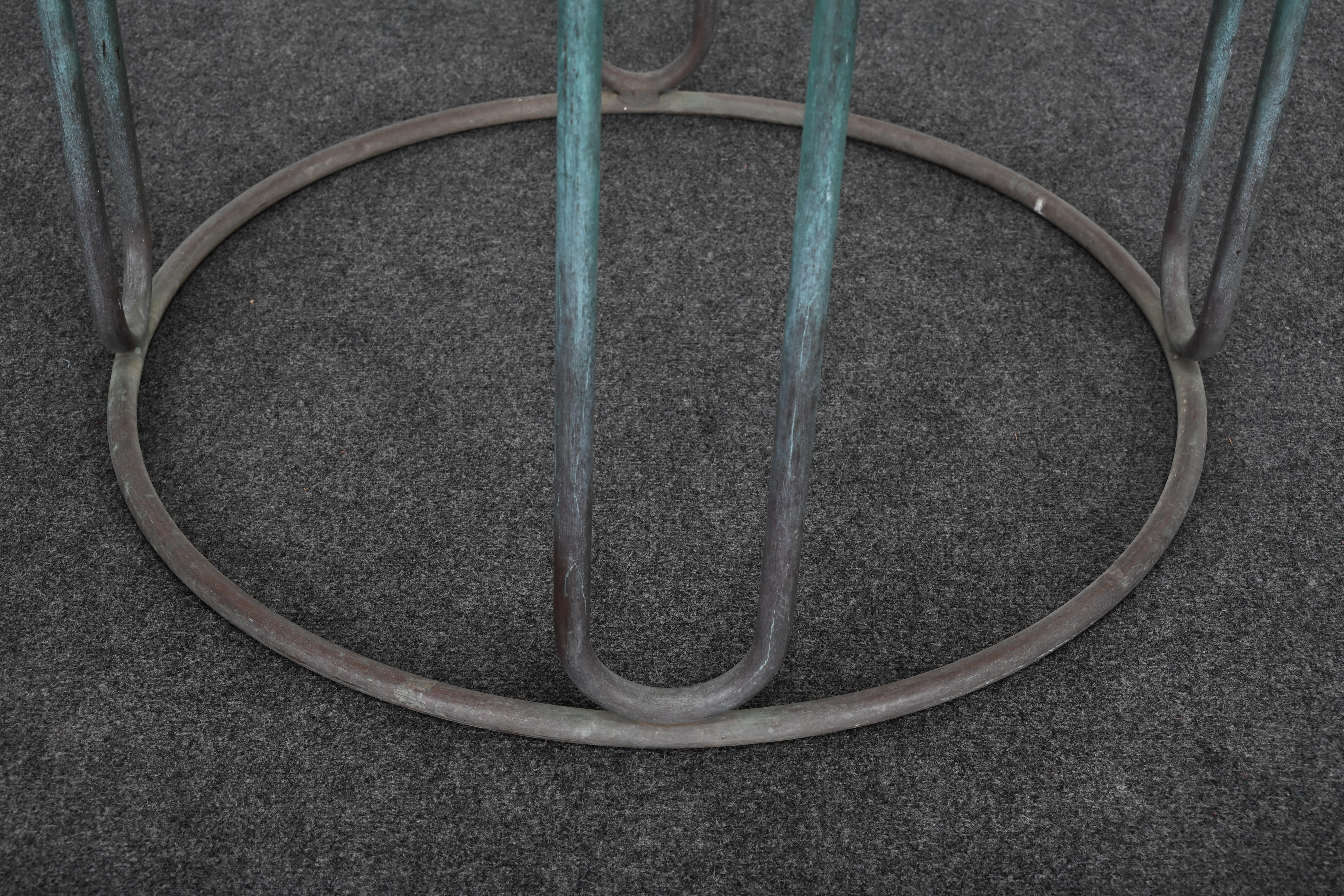 Tavolo da pranzo in bronzo Model C-2700 di Walter Lamb, anni '50 in vendita 1