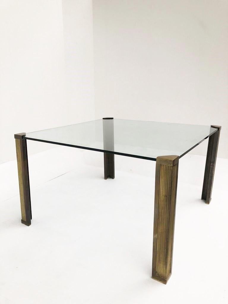 Bronze Dining Table T14 by Peter Ghyczy, 1970s For Sale 1