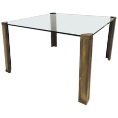 Bronze Dining Table T14 by Peter Ghyczy, 1970s