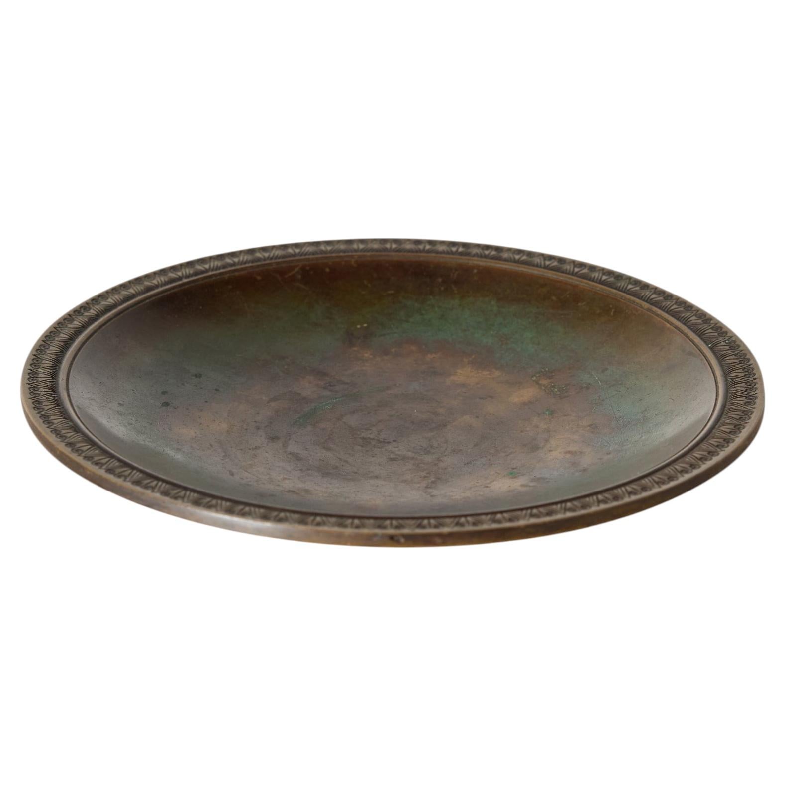 Bronze Dish by Just Andersen For Sale