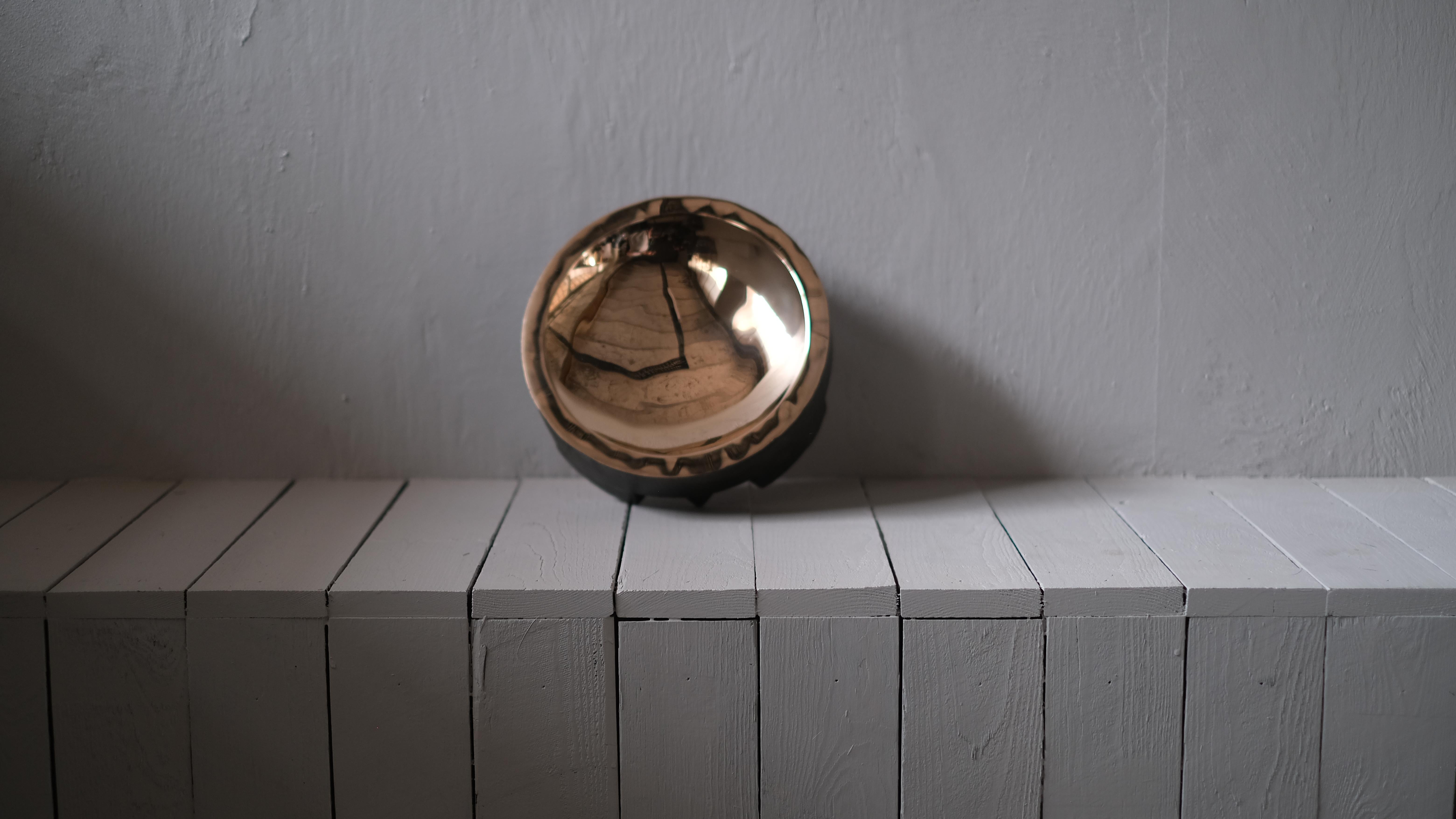 Contemporary Bronze Disk Tray by Arno Declercq