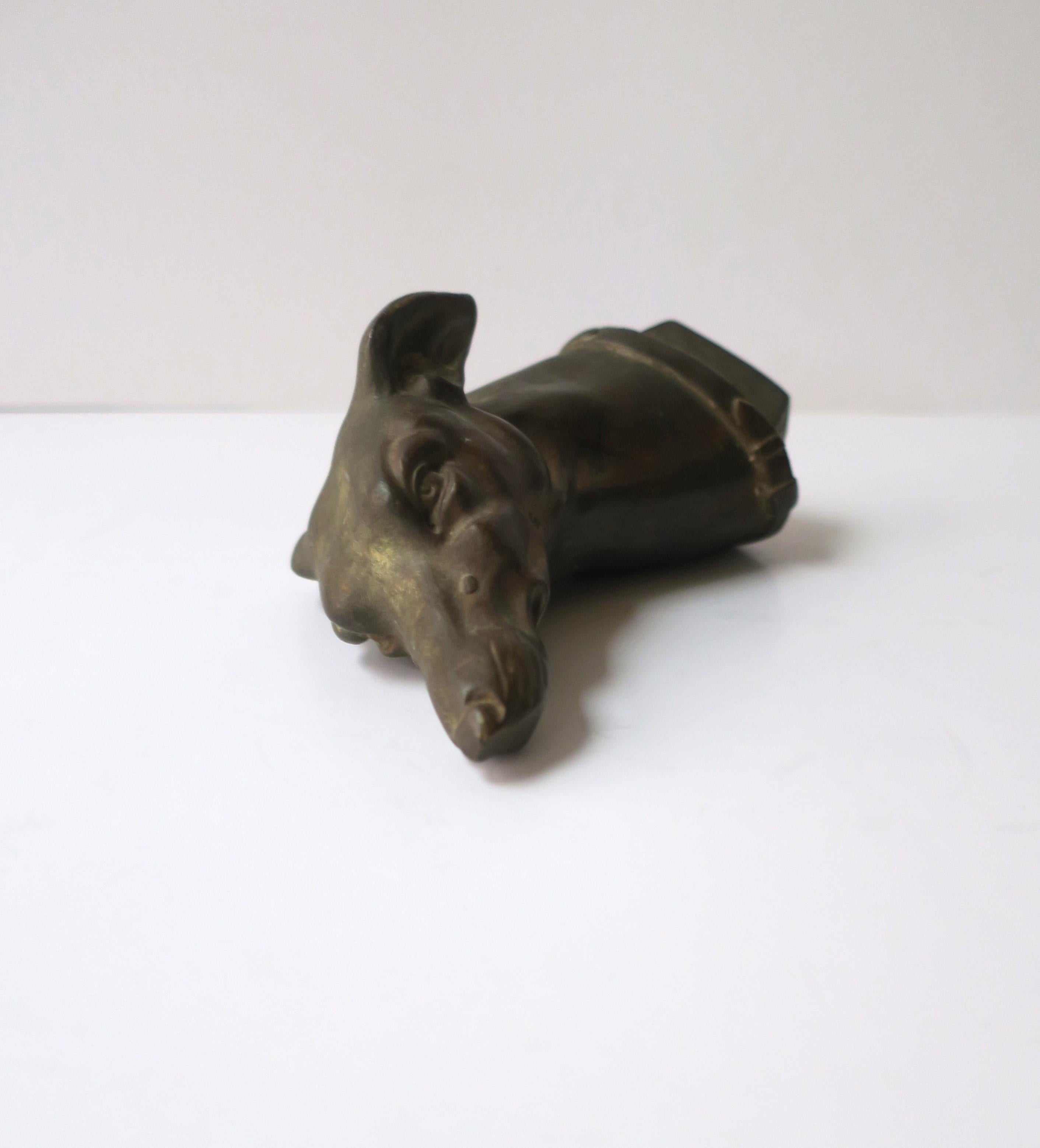 Bronze Dog Animal Sculpture Greyhound Whippet Art Deco Period  For Sale 5