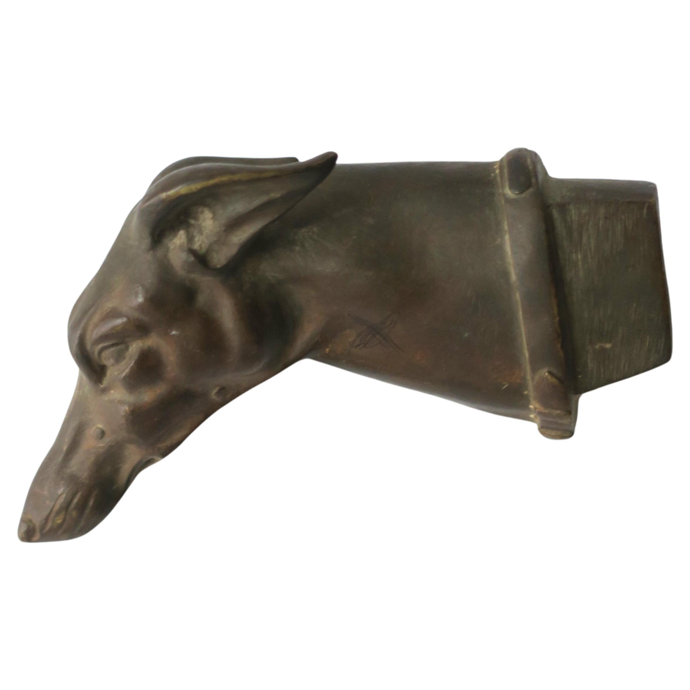 Bronze Dog Animal Sculpture Greyhound Whippet Art Deco Period 
