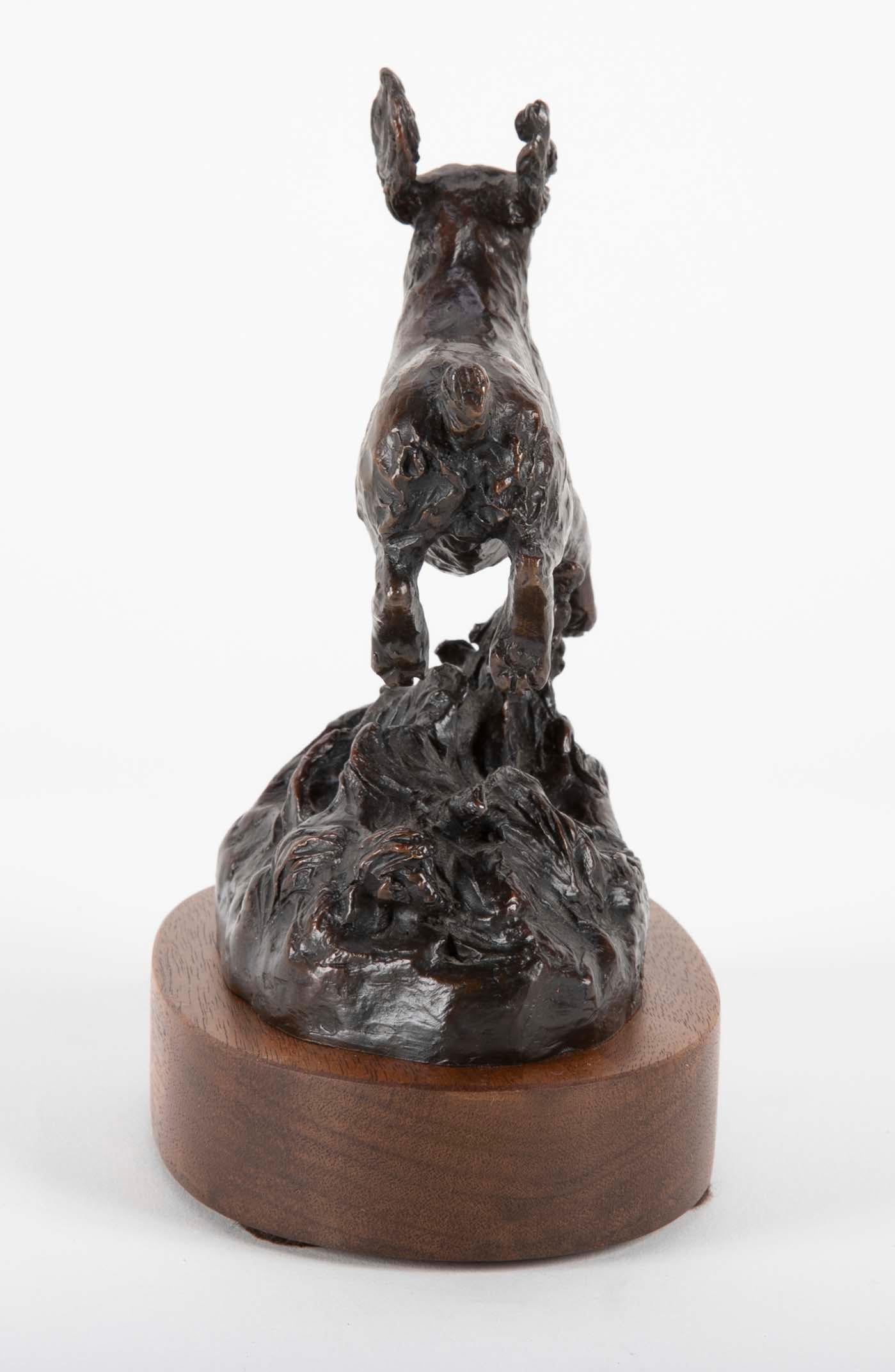 American Bronze Dog Sculpture by Bunny Connell