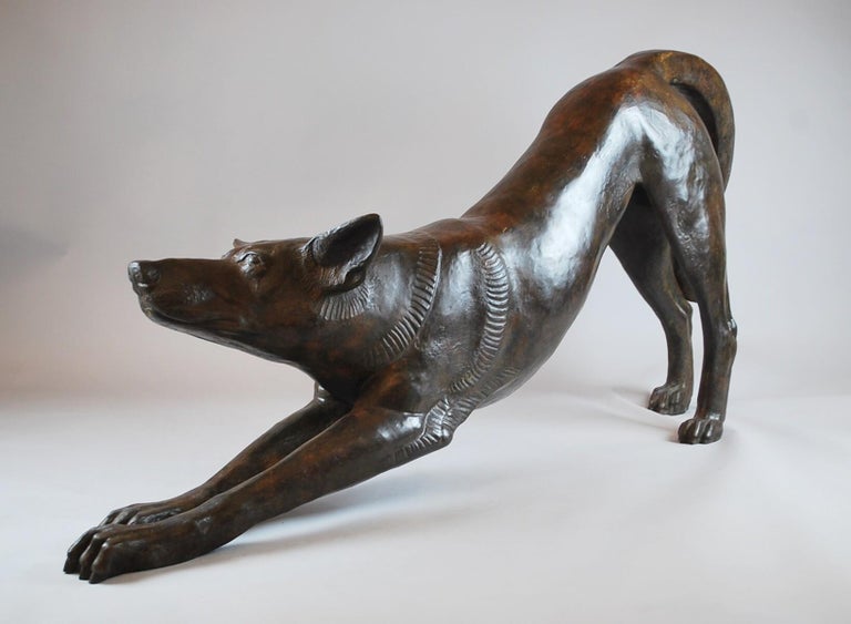 Bronze sculpture of a dog by Jacques Talmar, Contemporary Edition III/IV
Signed and Dated
Belgium.
 
