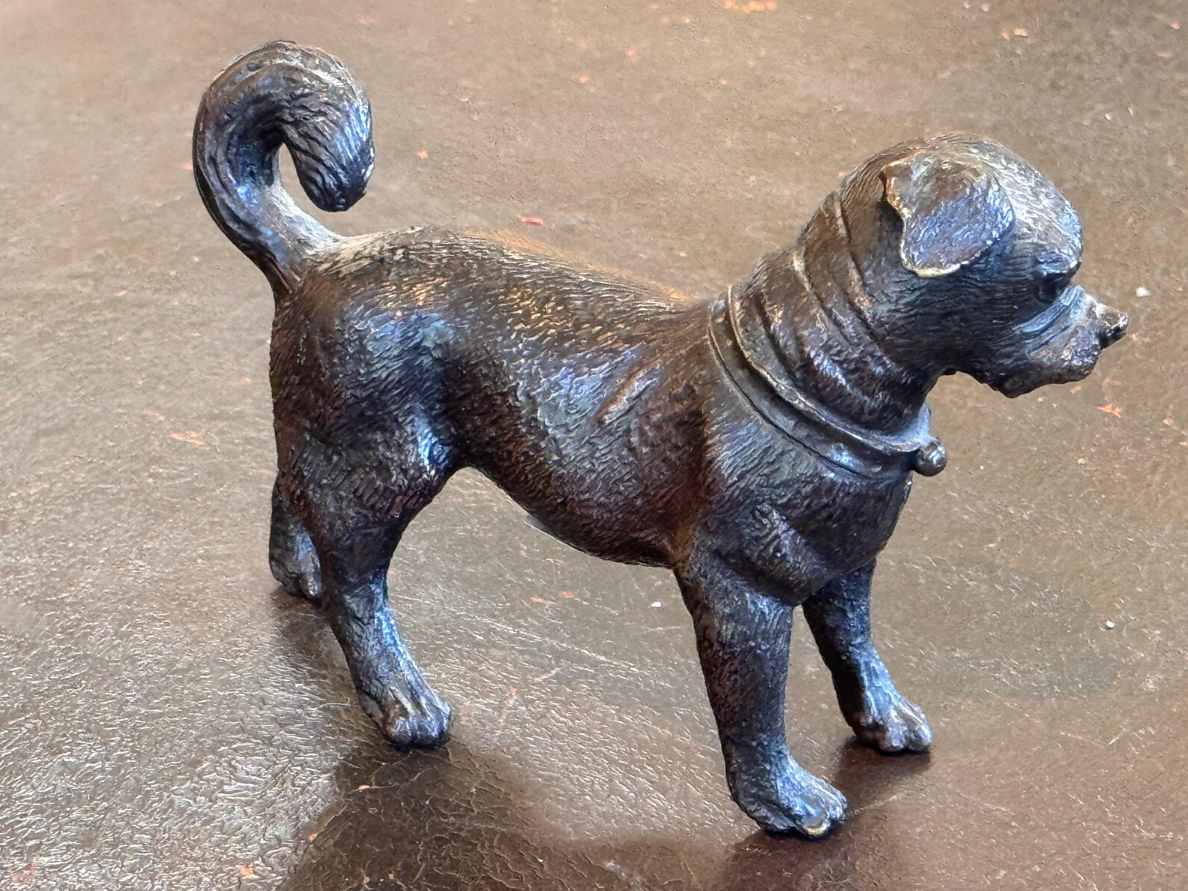 Bronze Dog Sculpture For Sale 1