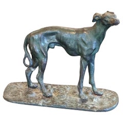 Bronze Dog Sculpture