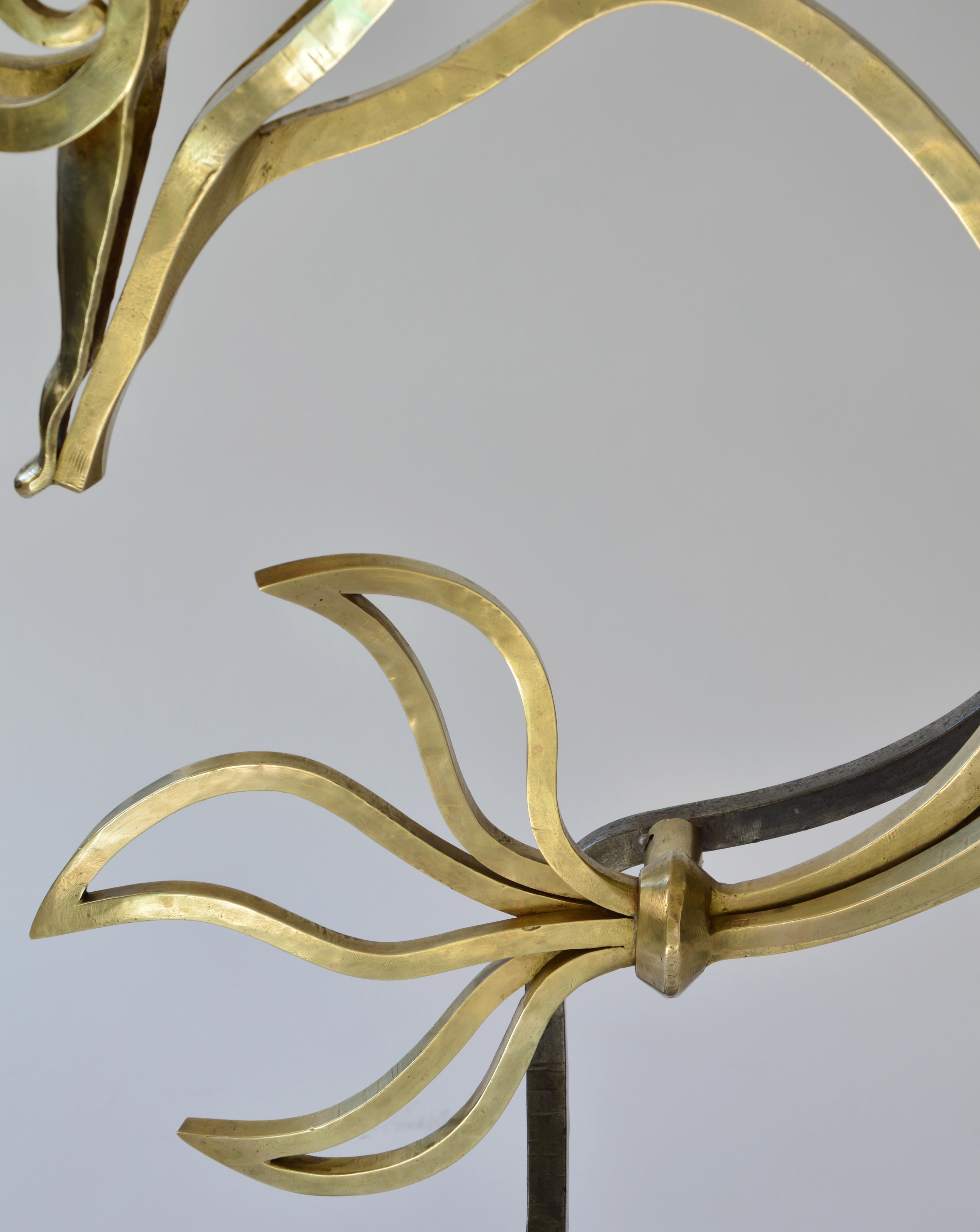Bronze Dolphin Palais De La Mediterranee Palace Door-Handle Sculpture, 1940s For Sale 3