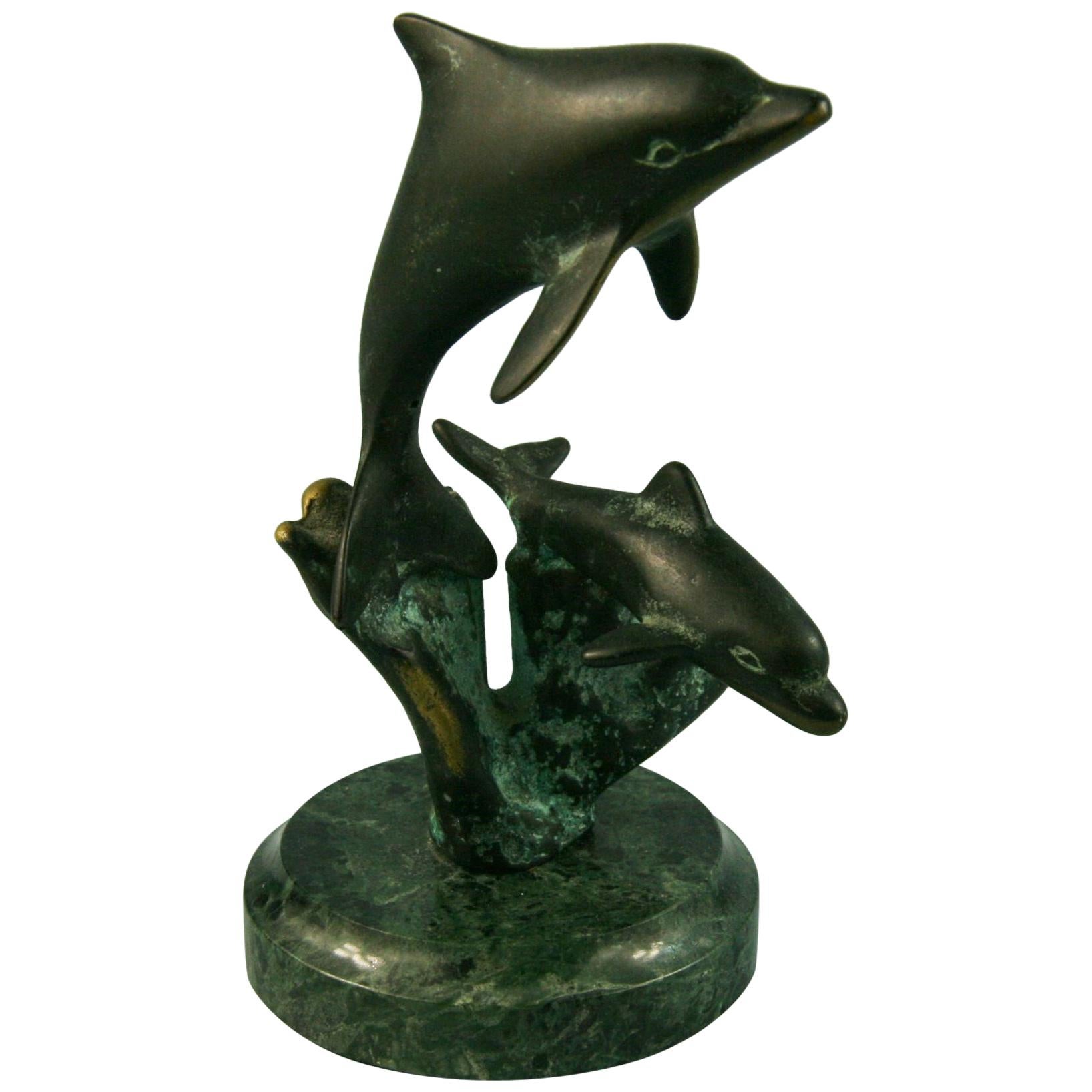 Bronze Effect Large Sculpture on Rotating Base at 1stDibs