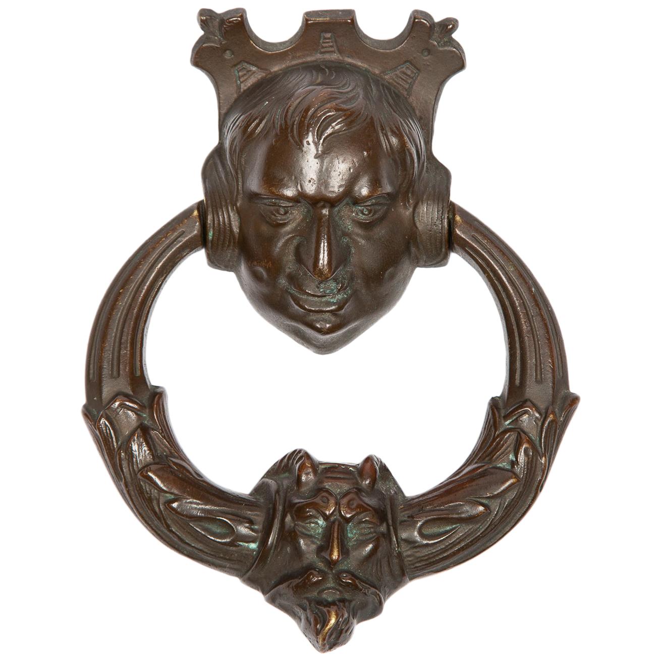 Italian Bronze Door Knocker at 1stDibs