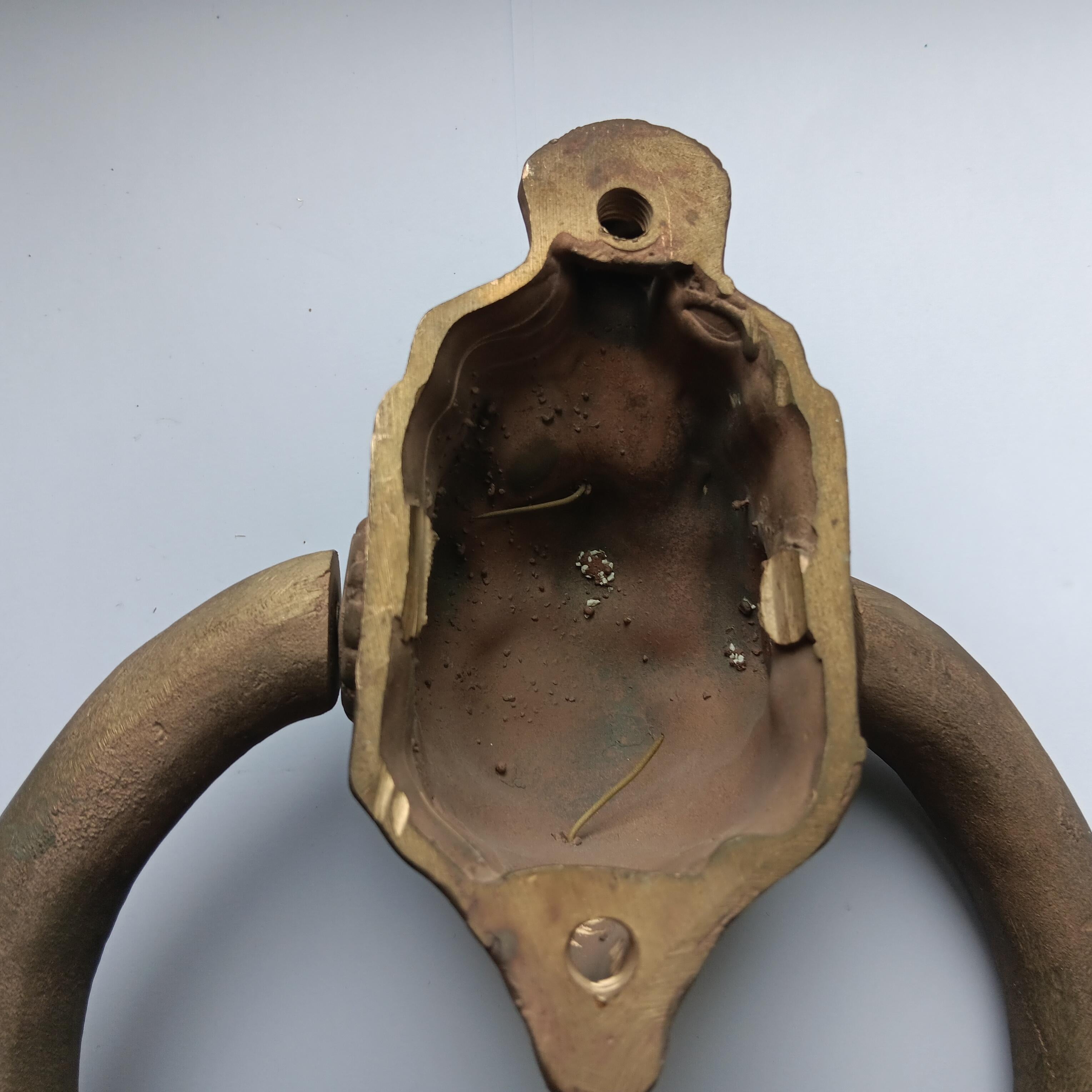 Großer Türgriff, Bronze-Meisterhandwerker in seinem gefundenen Spanien, späten 20. Jahrhundert im Angebot 2
