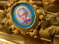Bronze dore and Sevres porcelain jewelry casket