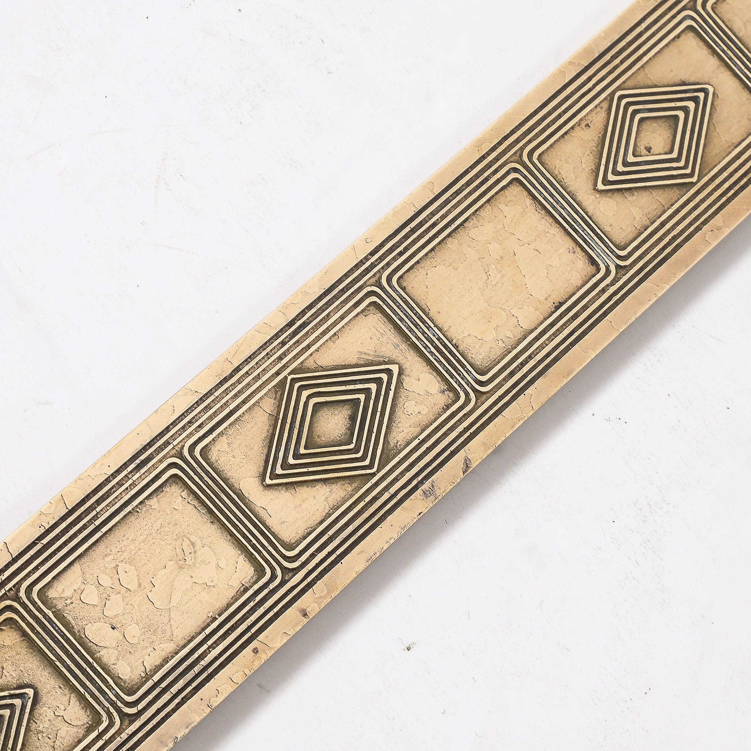 Bronze Dore Blotter Holders in the Graduate Pattern signed Tiffany & Co. For Sale 5