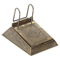 Bronze Doré Calendar Holder in the Graduate Pattern signed Tiffany & Co.