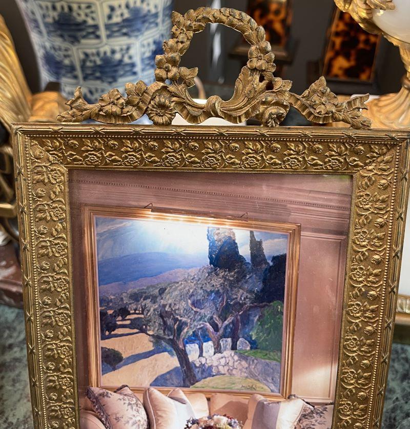 Empire Bronze Dore, Rectangle Photo Frame, French For Sale