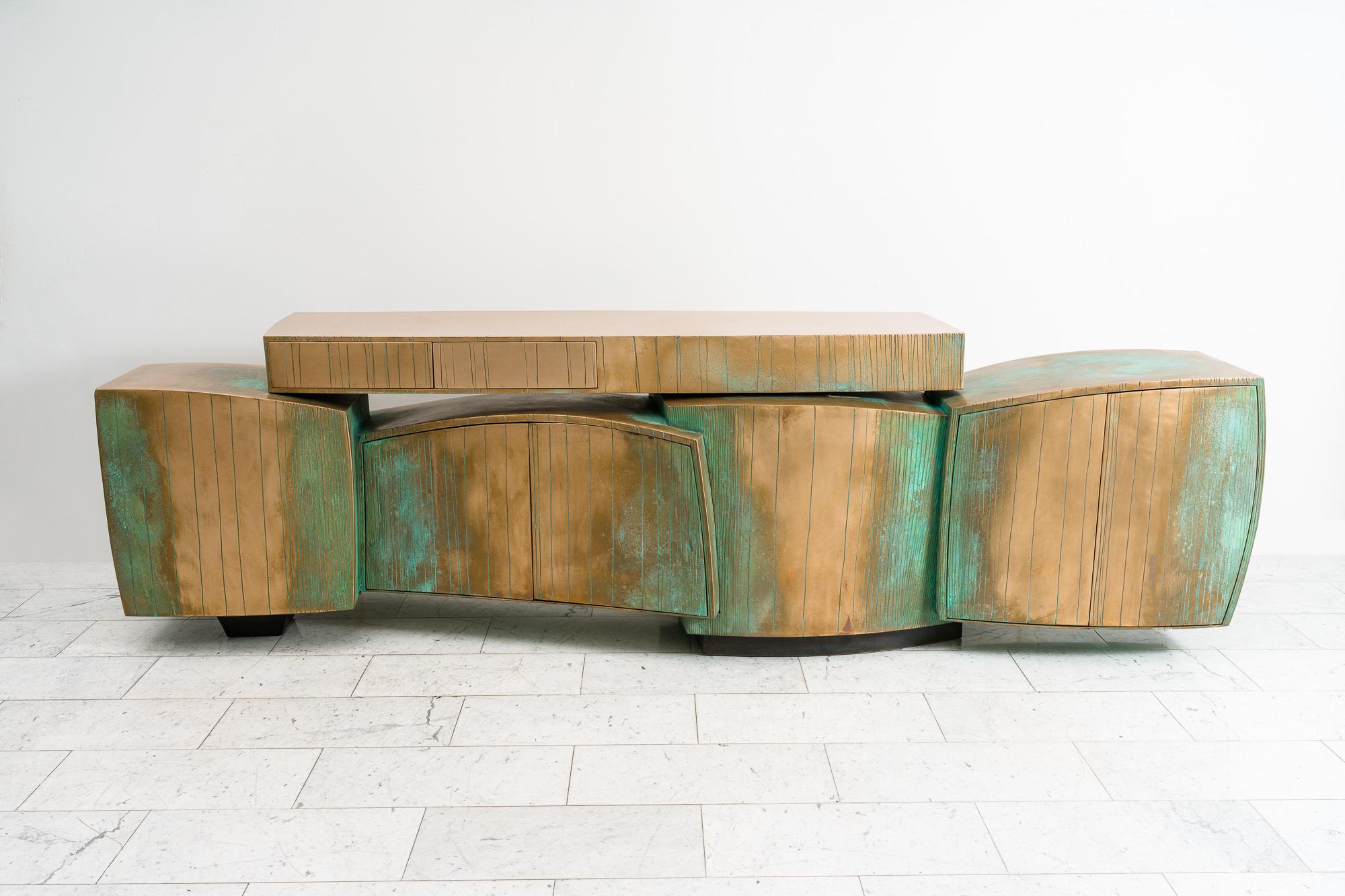 Bronze Double Sided Console, 2023 In New Condition For Sale In New York, NY