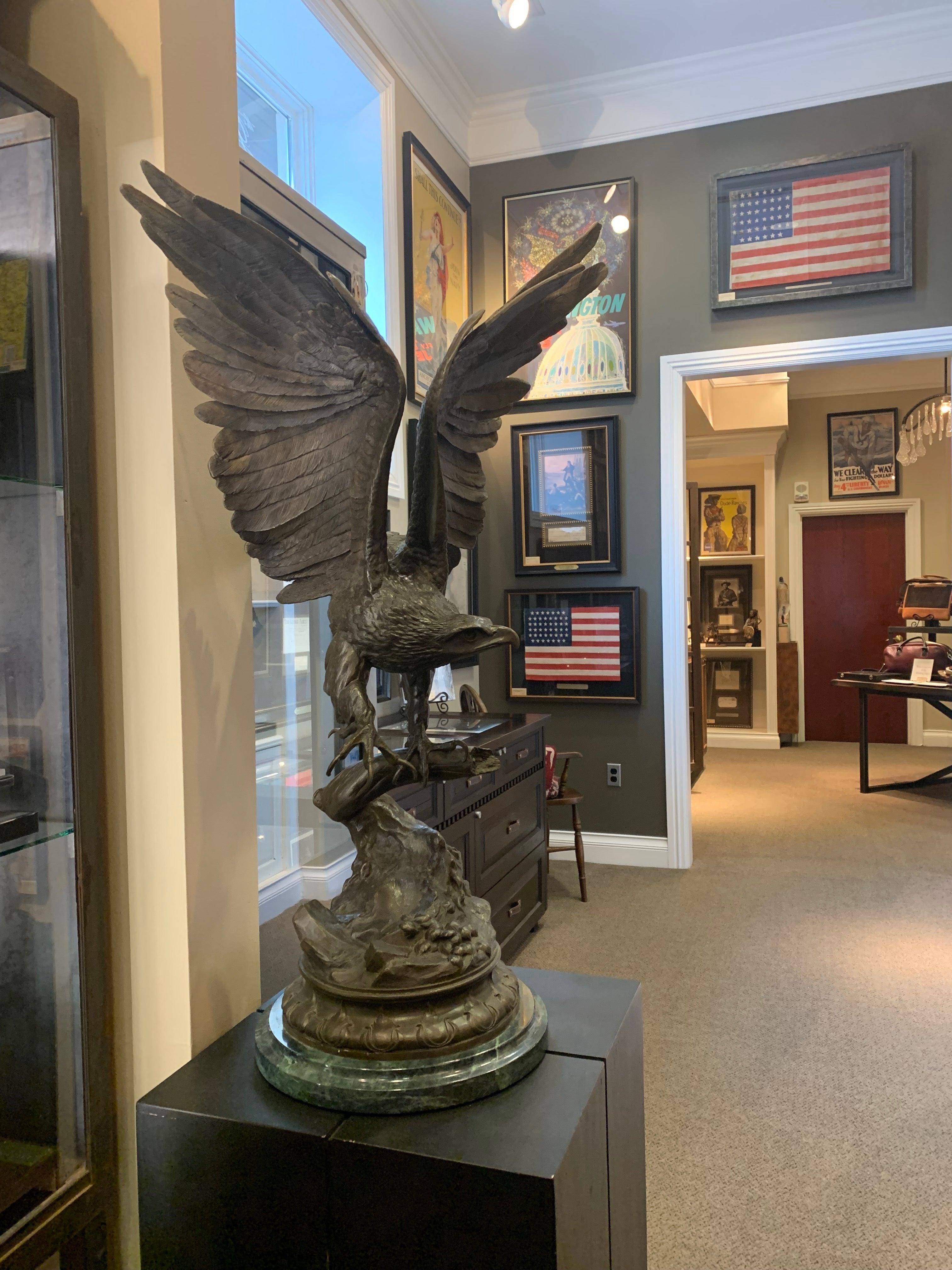 Bronze Eagle After Jules Moigniez, Late 20th Century 1