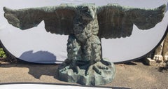 Bronze Eagle Console Base, Signed and Dated
