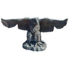 Bronze Eagle Console Base, Signed and Dated