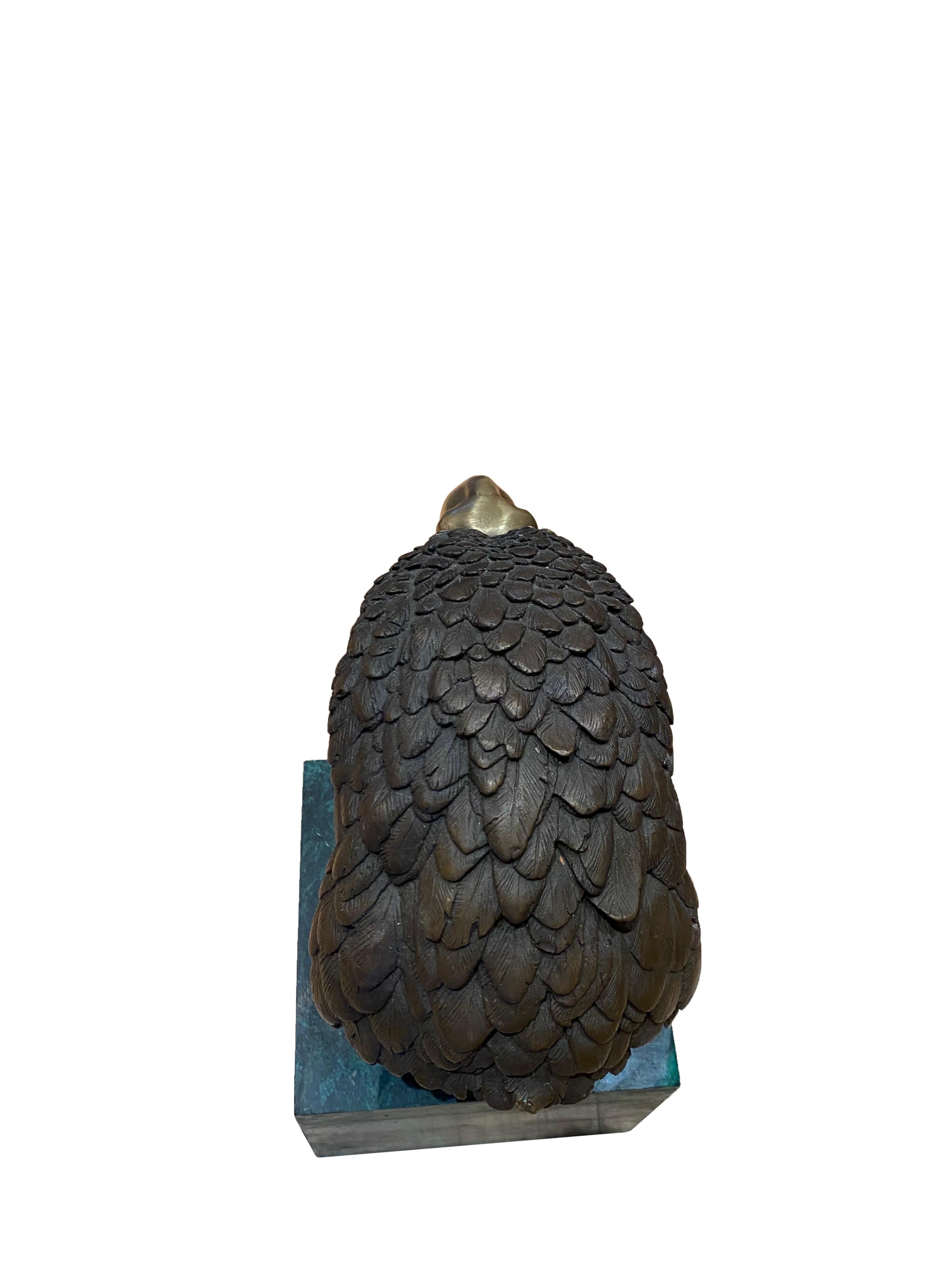 Bronze Eagle Head Sculpture, 20th Century For Sale 8