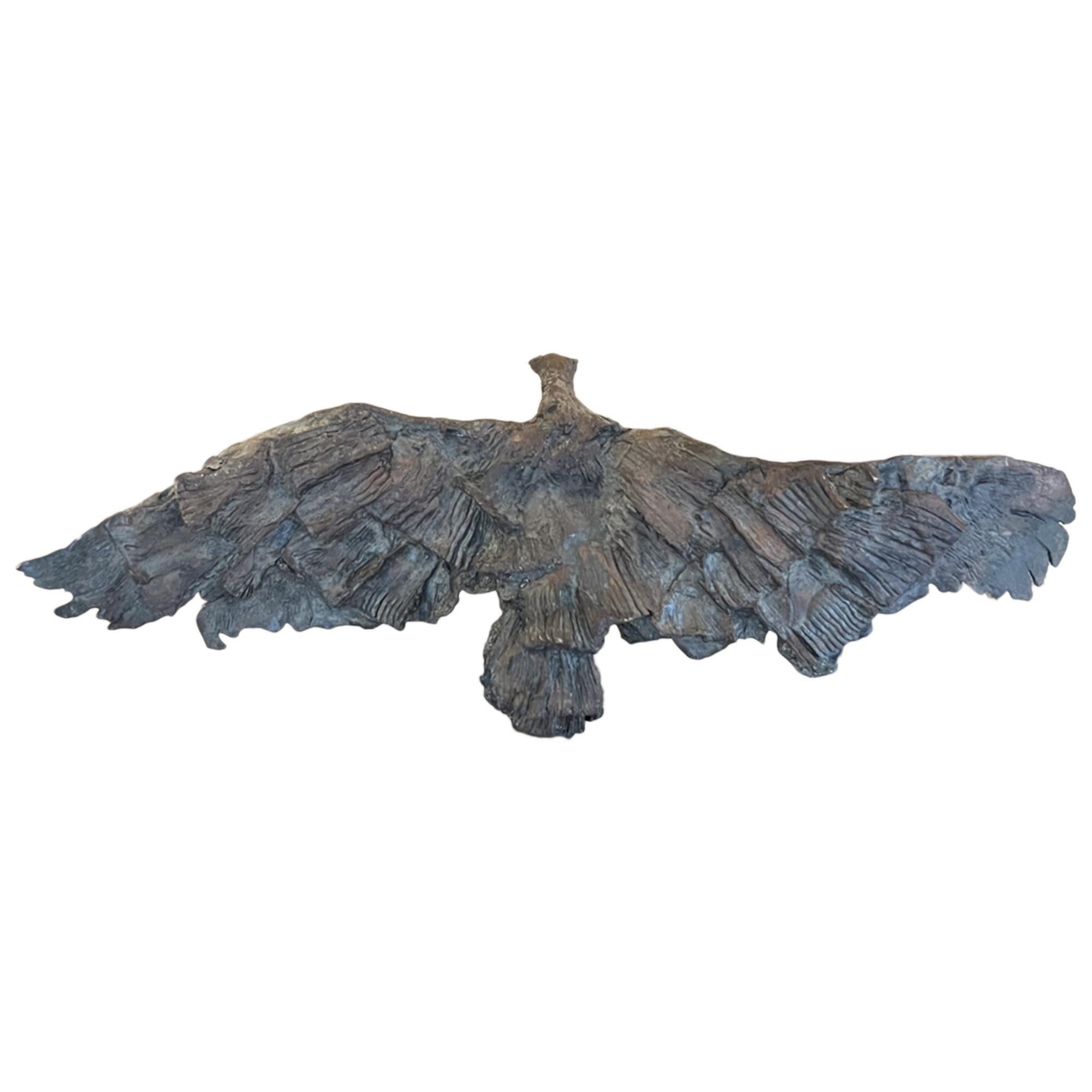 Bronze Eagle Sculpture by Pierre Segeron For Sale 1