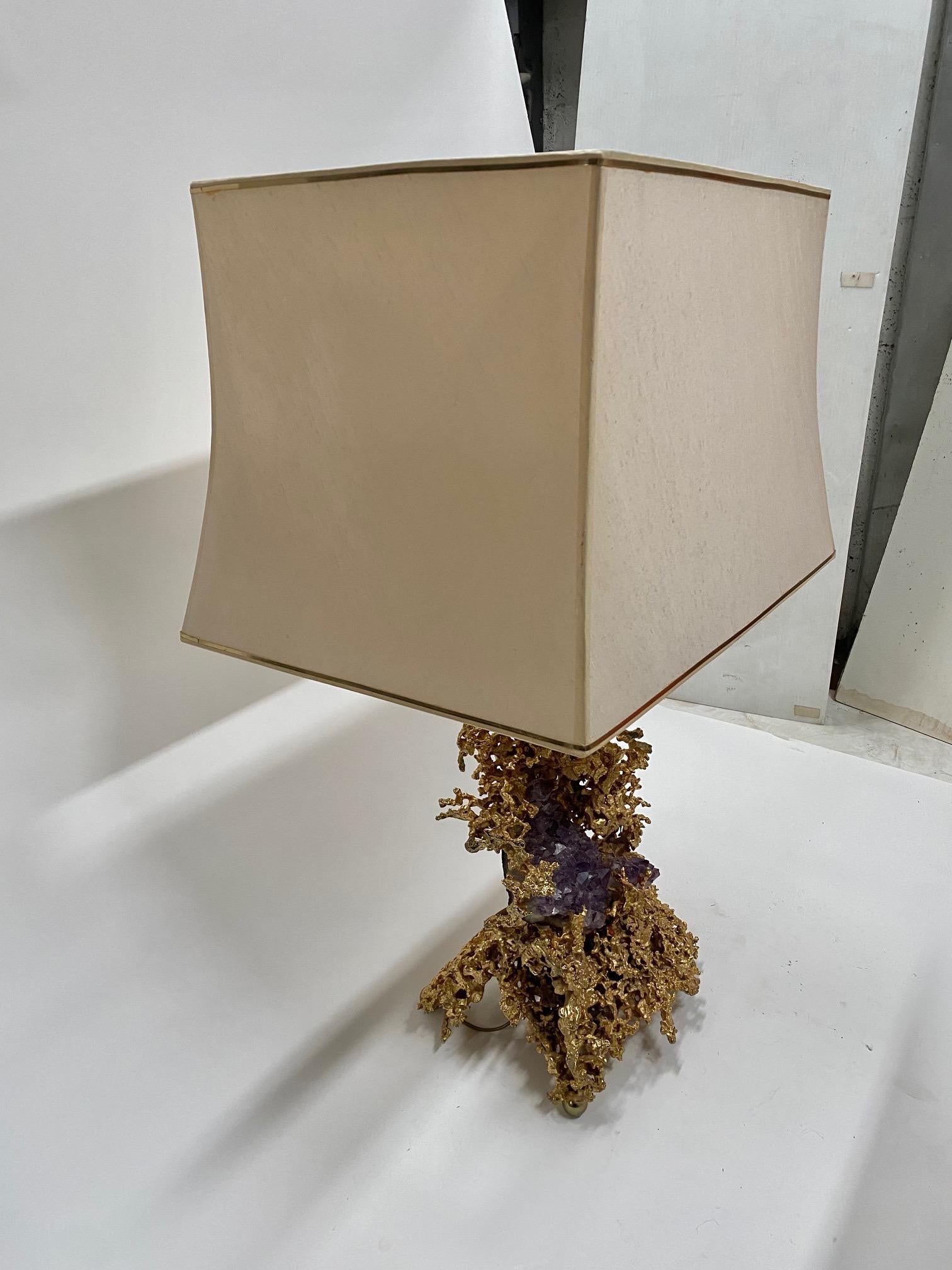 Bronze Éclaté Lampe de table en bronze doré par Claude Victor Boeltz en vente 10