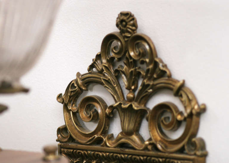 20ième siècle Applique torchère édouardienne en bronze en vente
