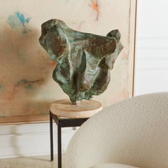 Bronze Effect Large Sculpture on Rotating Base