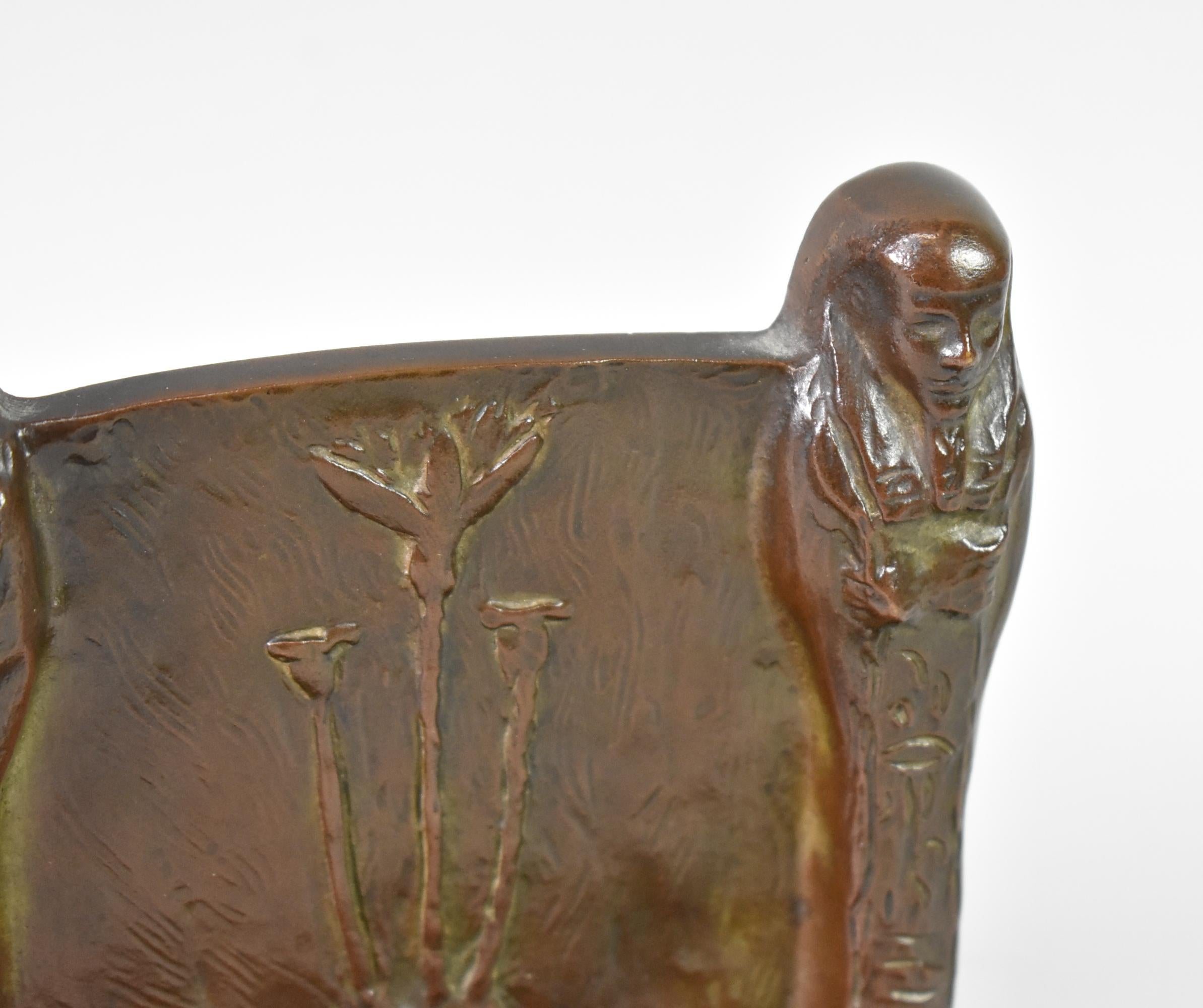 Bronze Egyptian Revival Bookends by Gorham Foundry In Excellent Condition For Sale In Toledo, OH