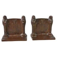 Bronze Egyptian Revival Bookends by Gorham Foundry
