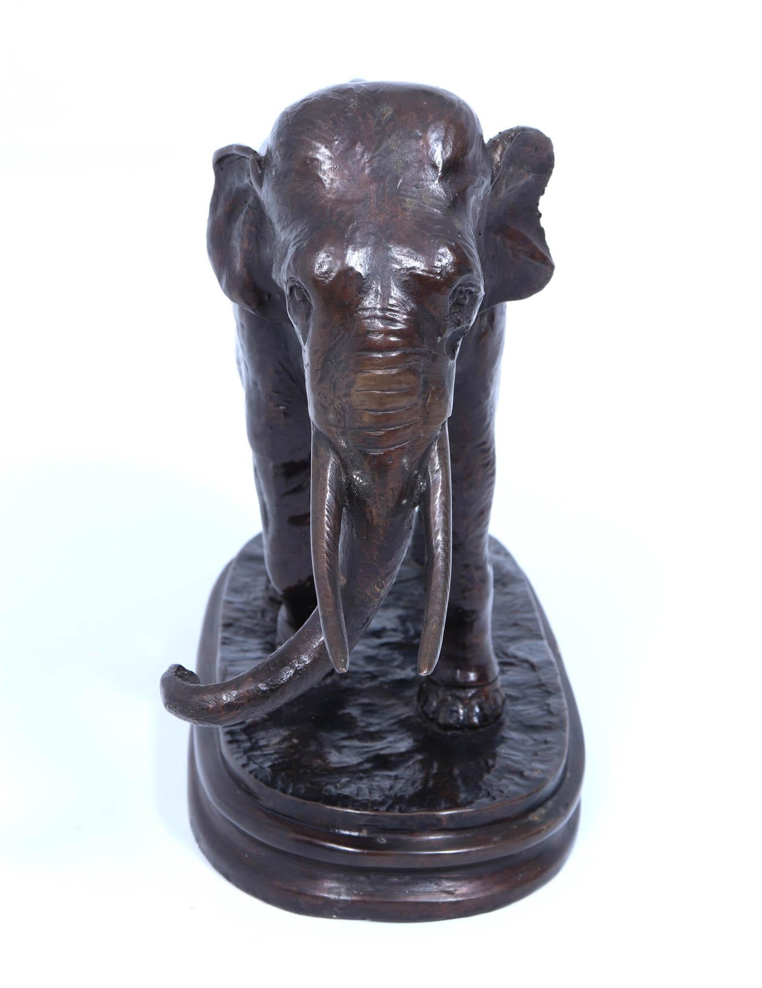 Scultura di elefante in bronzo del 1930 circa in vendita 6