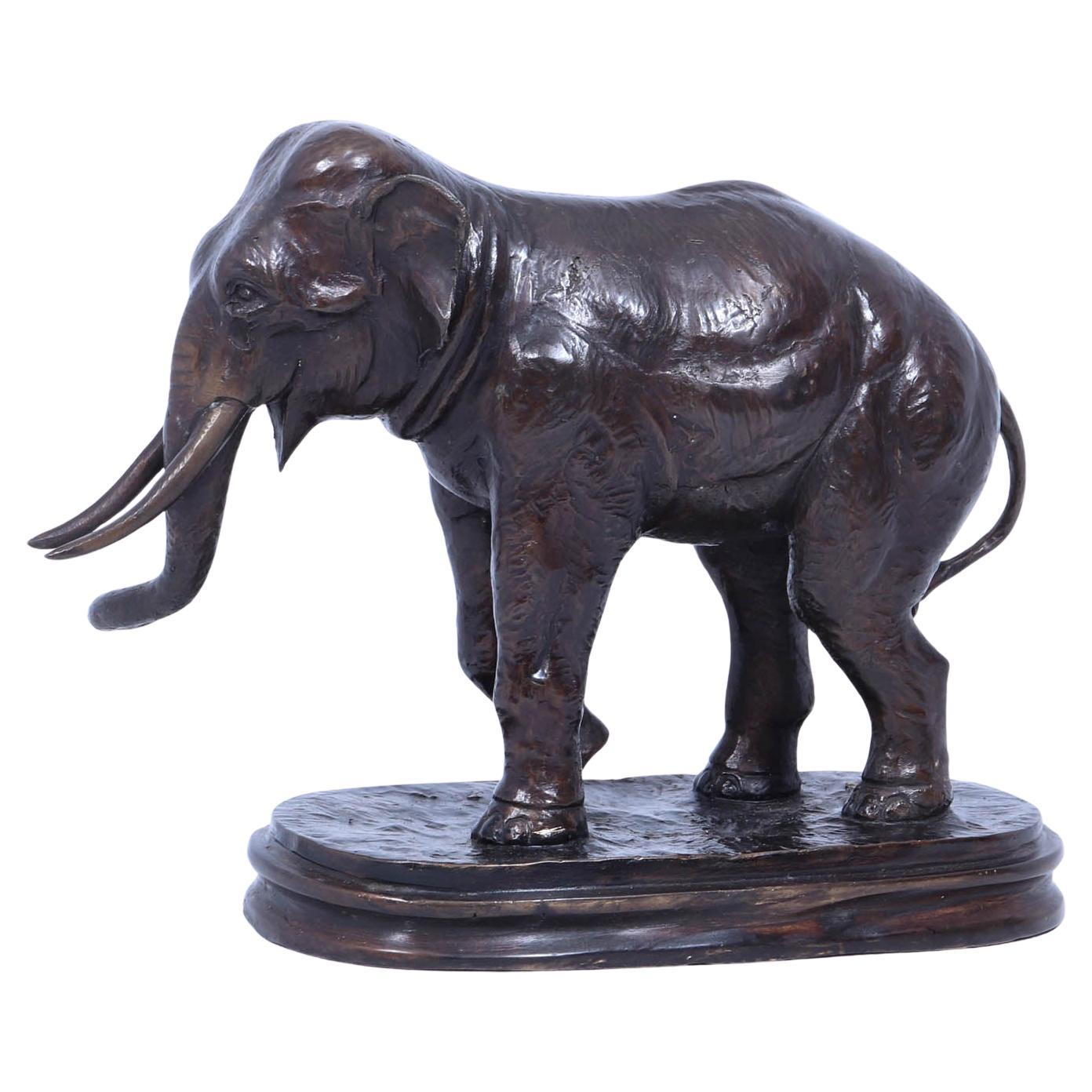 Bronze Elephant Sculpture c1930