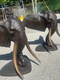 Bronze elephant table base. Two available