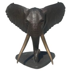 Bronze elephant table base. Two available