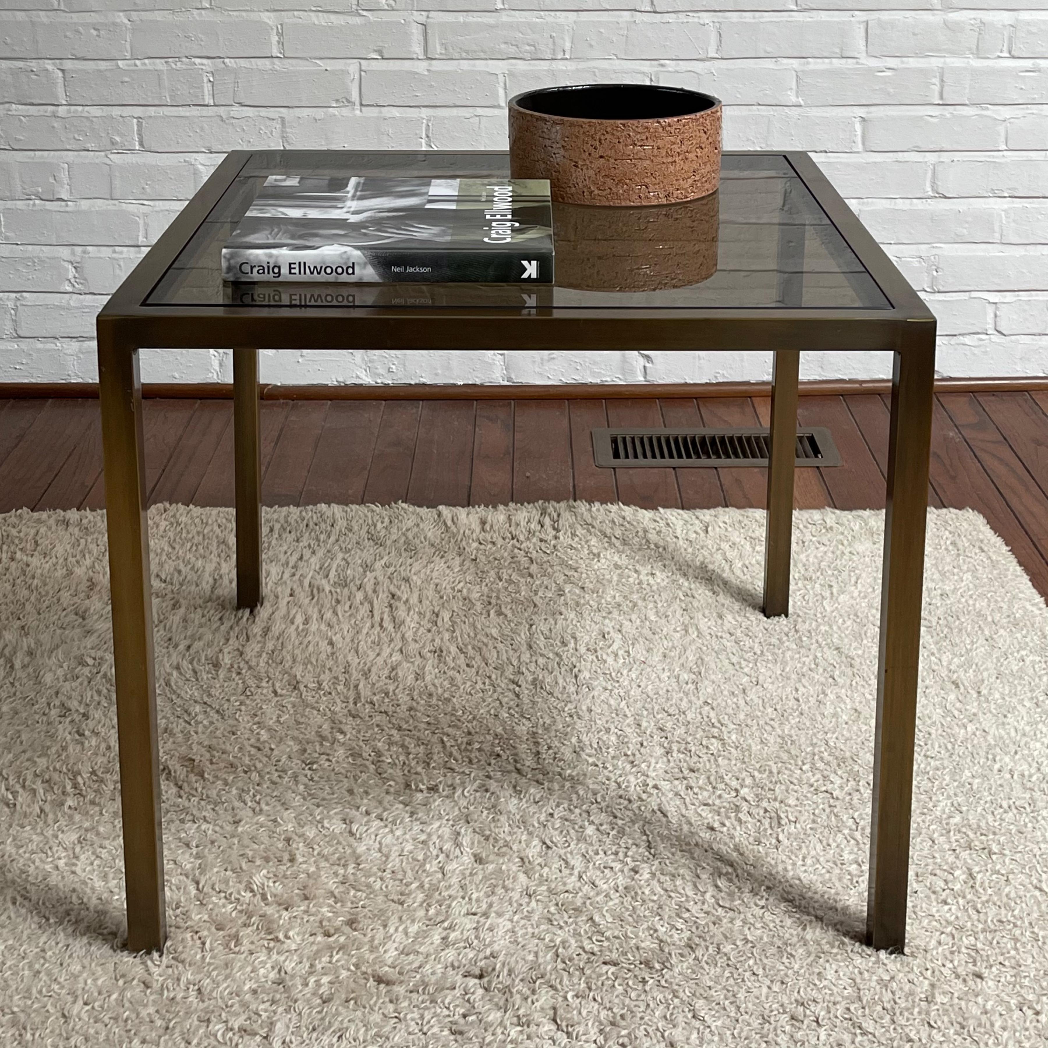 Late 20th Century Bronze End Tables For Sale