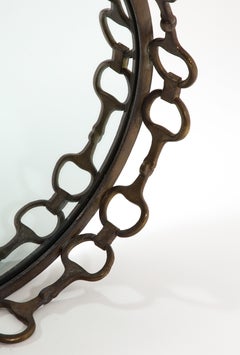 Bronze Equestrian Mirror, France 1960s