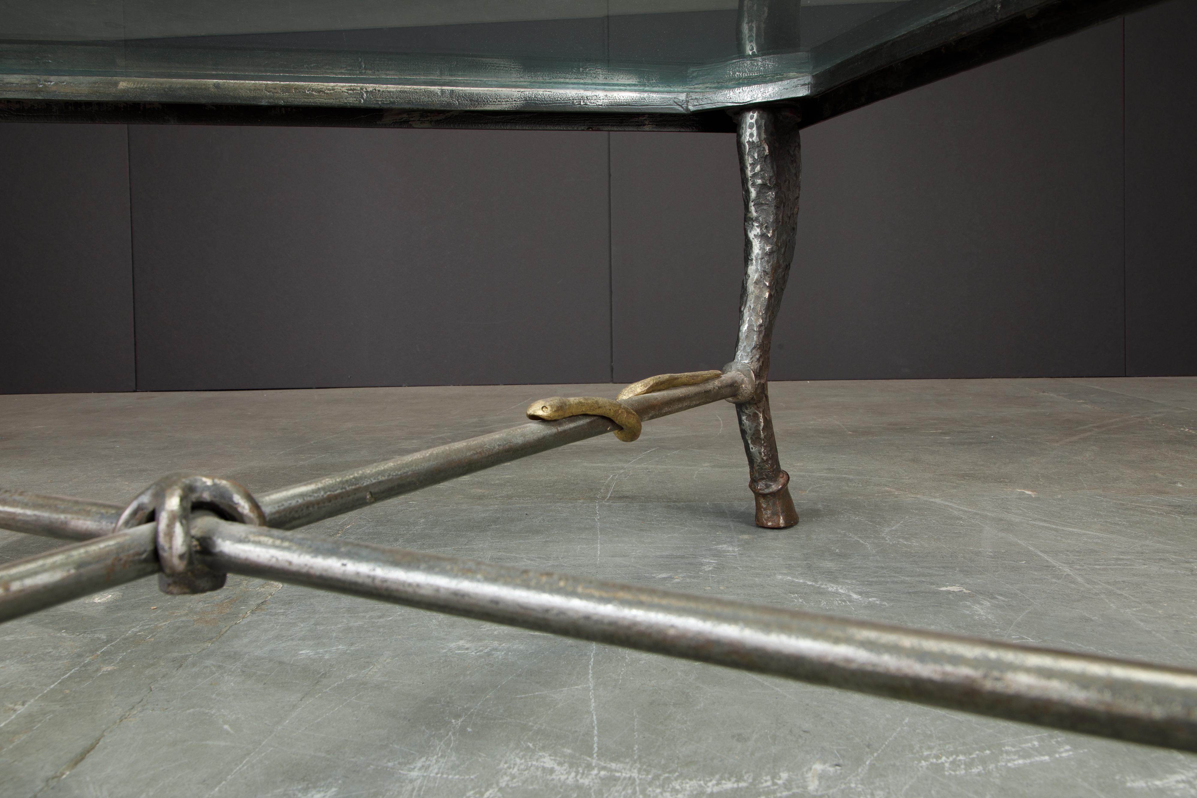 Bronze 'Etruscan' Coffee Table Attributed to Christopher Chodoff,  c. 1984 6
