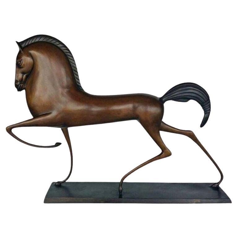 Bronze Etruscan Horse Sculpture in the Manner of Boris Lovet-Borski